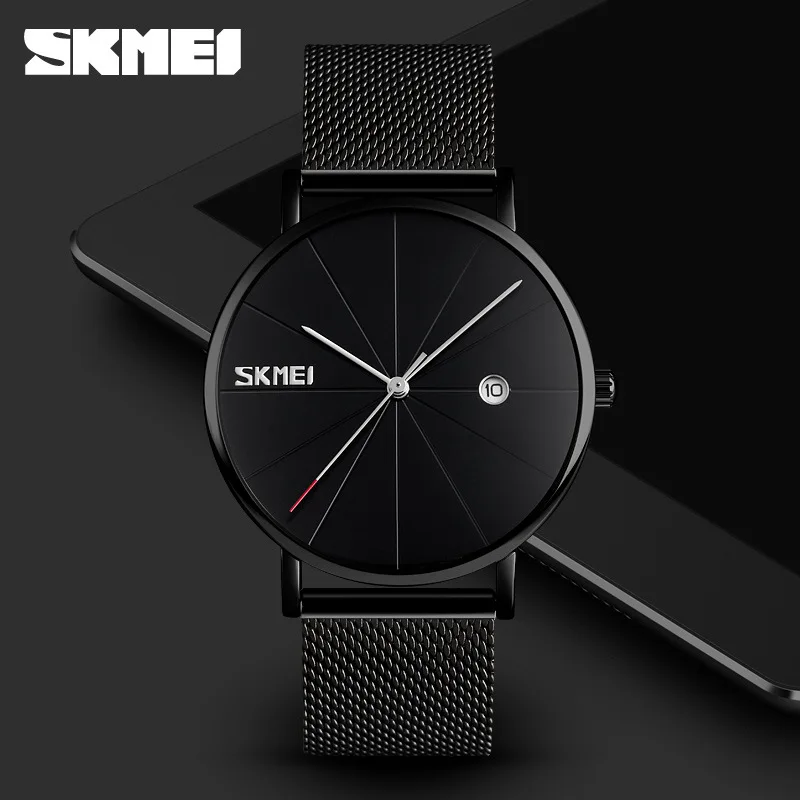 

Skmei Fashion Men Waterproof Quartz Watch 9183 Korean-style Trend Steel Watch