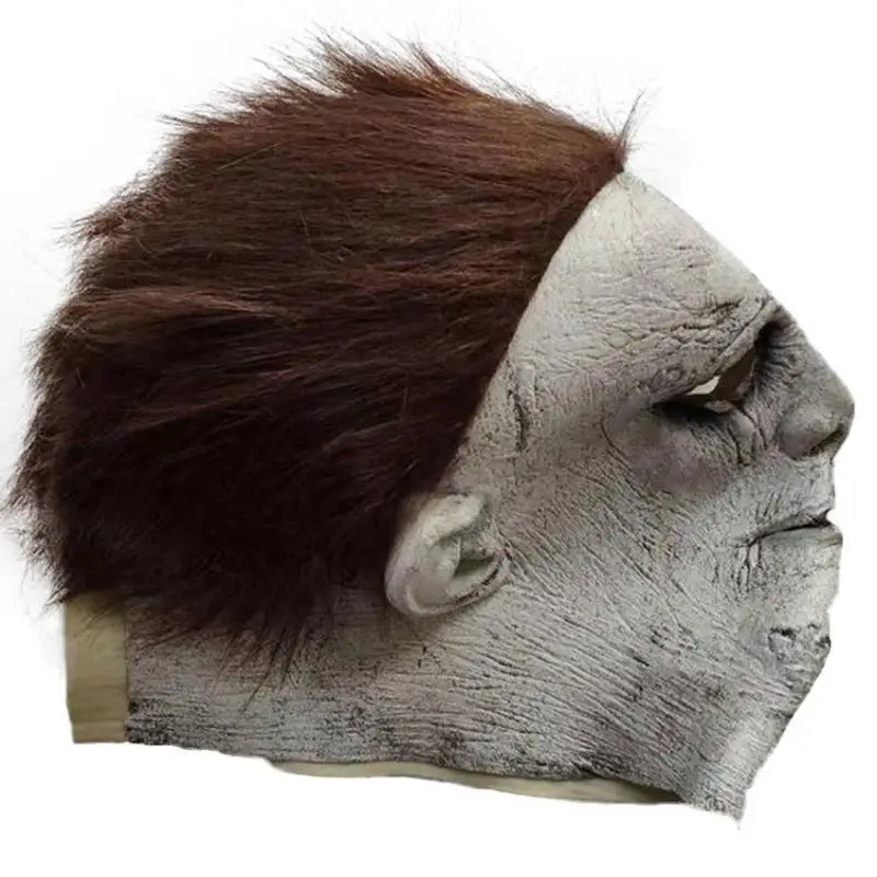 Cosplay Horror Scary Clown Mask Latex Halloween Mask With Hair Halloween Latex Mask Party Costume Full Face Party Scary Props