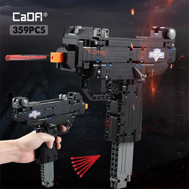 Пистолет Cada Desert Eagle MK23 пистолет Uzi Submachine Gun военный строительный блок Ww2