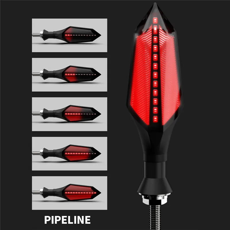 1 Pair High Quality Creative Dragonfly Gun Shape Design MTB Bike Lights Practical Motorcycle Turn Signal LED Lights Indicators