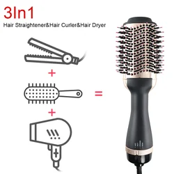LISAPRO Professional Gold One Step Hair Dryer Brush Multifunctional Hair Styling Tools Hair Strightner And Curler Blowout Dryer