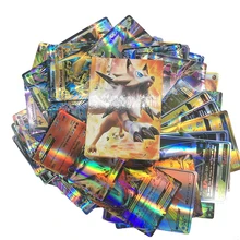 TAKARA TOMY Pokemon 100PCS GX EX Cover Flash Card 3D Version SWORD SHIELD SUN&MOON Card Collectible Gift Kids Toy