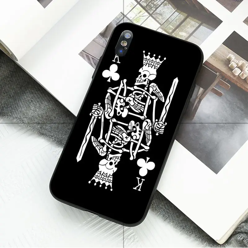 Poker Spades A joker Spades K.