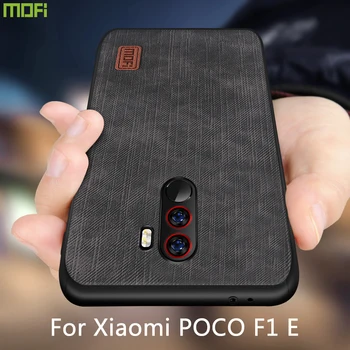 

Mofi For xiaomi pocophone f1 чехол Xiaomi F1 case poco f1 Cover Housing Silicone shockproof jeans PU leather TPU