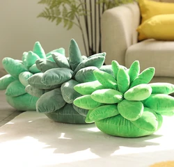 Pop it Cojines de felpa suculenta para decoración del hogar, cojín para silla con forma de planta de Cactus, anime, 25/45CM, 2022
