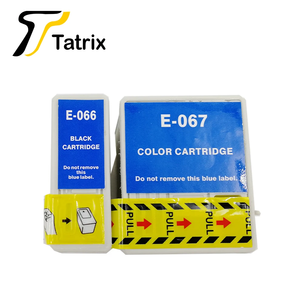 Совместимый картридж Tatrix для Epson T066 T067 принтера Stylus C48 и т. д.|Чернильные картриджи|