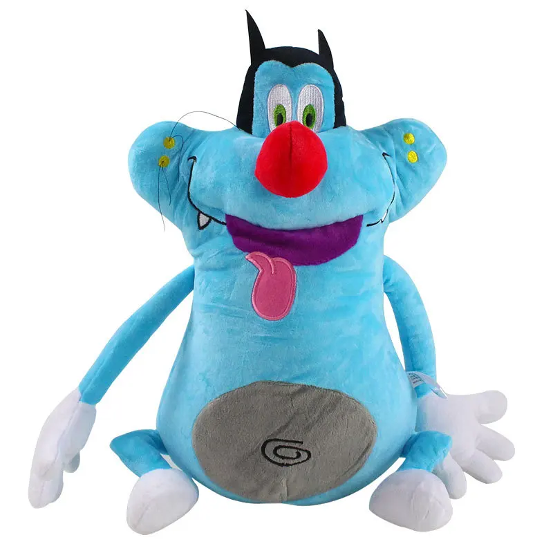 

37cm French Cartoon Oggy and the Cockroaches Plush Toy Fat Cat Oggy Stuffed Animal Doll