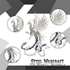 Microworld 3D Metal Animal Puzzle Bath Fire Phoenix Model Steel Warcraft DIY Assembled Jigsaw Detachable Toy Gift For Adult Teen 3