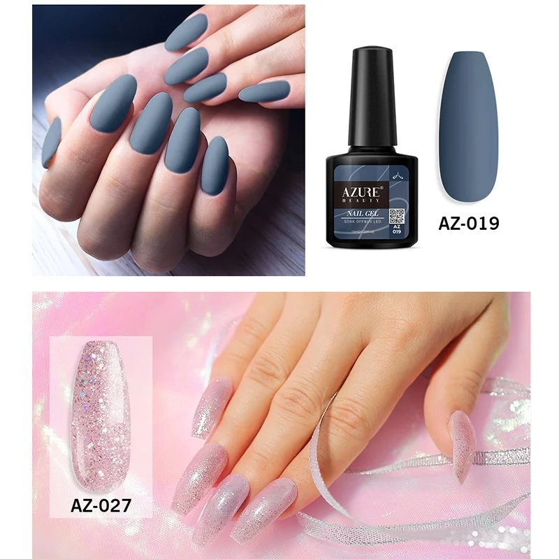 Azure beauty новейшая цветная серия УФ-гель для ногтей впитывающийся Полупостоянный светодиодный Гель-лак лазурный лак для ногтей Блестящая эмаль