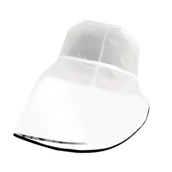 

Fashion Kids Adult Transparent Anti Splash Full Face Covering Mask Wind Rain Droplet Proof Face Shield Fisherman Hat Bucket Cap