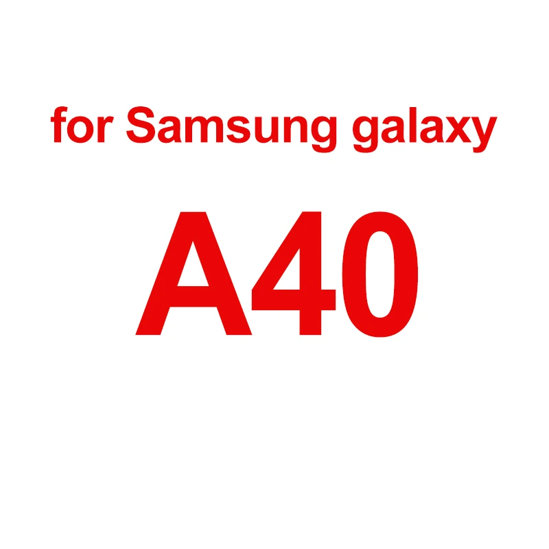 Full Cover Tempered Glass for Samsung Galaxy A10 A20 A30 A30 A50 A60 A70 A80 A90 Screen Protector Protective Film - Цвет: for Galaxy A40