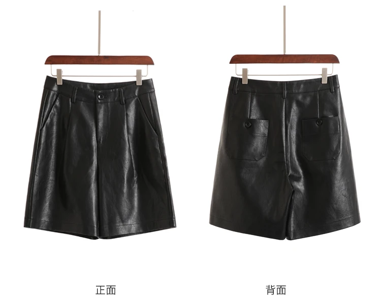 Европейская и американская мода PU lederhosen женская новая зимняя одежда свободные кожаные брюки с высокой талией от 5 до 9902