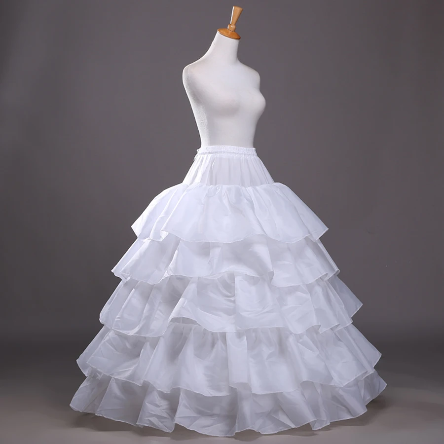 4 Hoops 5 слоев юбочка для свадебного платья Пышное Бальное платье кринолин подюбник свадебные аксессуары