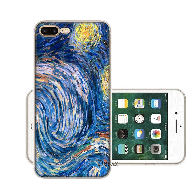 Чехол для мобильного телефона iPhone 11 Pro X XR XS Max 5 5S SE 6 6S 7 8 Plus жесткий чехол Ван Гог