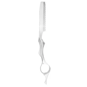 

1pc Hair Thinning Razor Hair Styling Razor Cutting Razor for Hair Texturing Hair Layering Hair Thinner (Silver)