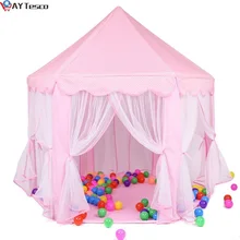 AY Tesco – tente de jeu pour enfants, maison de jeu, piscine à balles, Portable, pliable, princesse, château, cadeaux