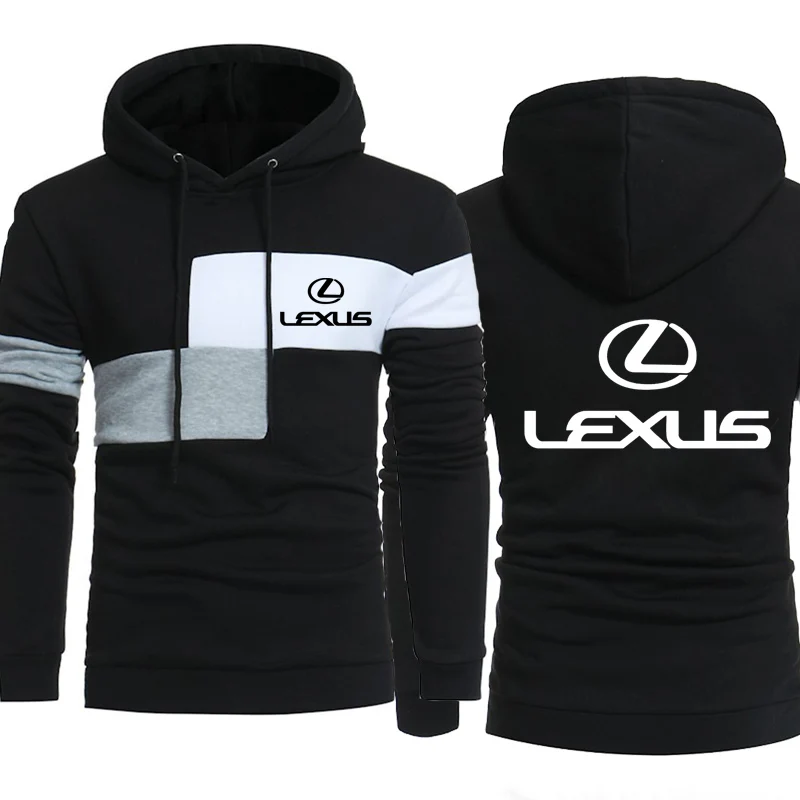 Мужские толстовки с логотипом Lexus Car, весенне-осенние мужские толстовки в стиле хип-хоп, Harajuku, модная повседневная толстовка с капюшоном, флисовый спортивный костюм