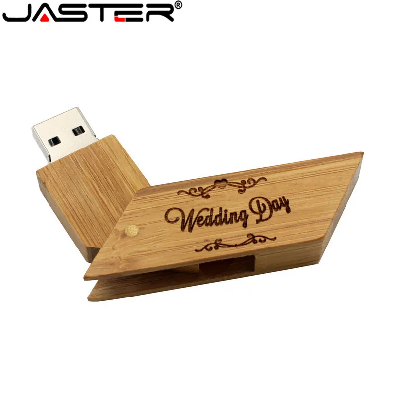 JASTER USB флеш-накопитель трапециевидной формы из дерева, USB флешка, USB 2,0, 4 ГБ, 8 ГБ, 16 ГБ, 32 ГБ, 64 ГБ, u-диск, креативные подарки