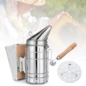 

8Pcs Beekeeping Equipment Bee Hive Smoker Brush Frame Holder Scraper Tools Kit