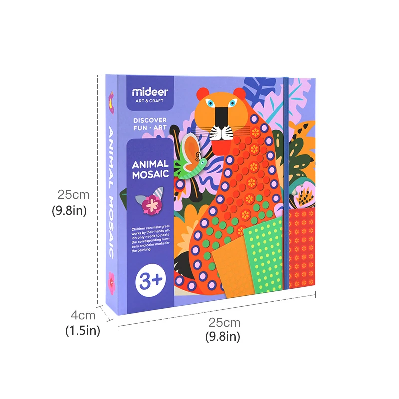 MiDeer Детские Diy игрушки точечное искусство 3D руководство 3Y+ пациента EVA креативные классические Животные украшения красочные девушки наклейки игрушки