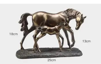 

Art cold-cast copper craft horse European-style creative home decoration