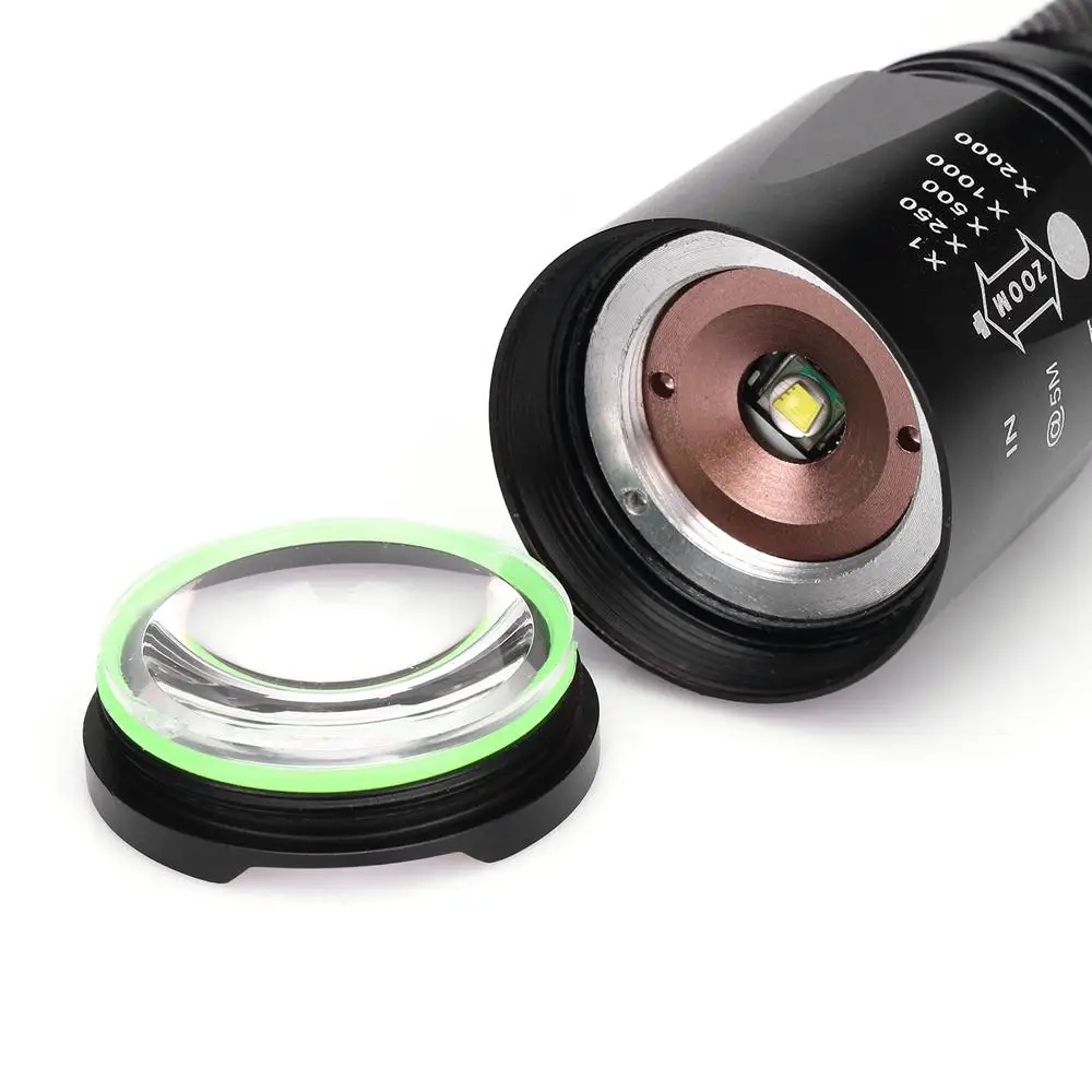 AloneFire GLADIATOR серия BK108 CREE XM-L T6 светодиодный 5 Режим Портативный масштабируемый светодиодный фонарик для аккумулятора 18650