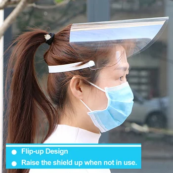 

Anti Fluids Protection Hat Face Masks Clear Cover Anti Anti-fog Windproof Cap Anti-spit Visors Hats Women Men Accessories