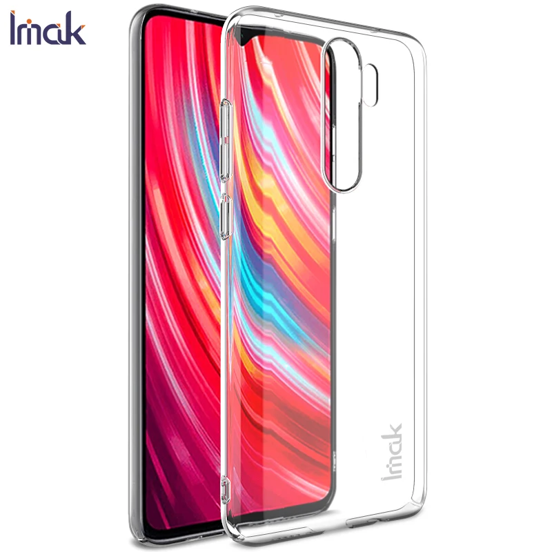Imak Crystal Pro Полное покрытие ПК объемный чехол для Xiaomi Redmi Note 8 Pro Чехол прозрачный износостойкий жесткий чехол