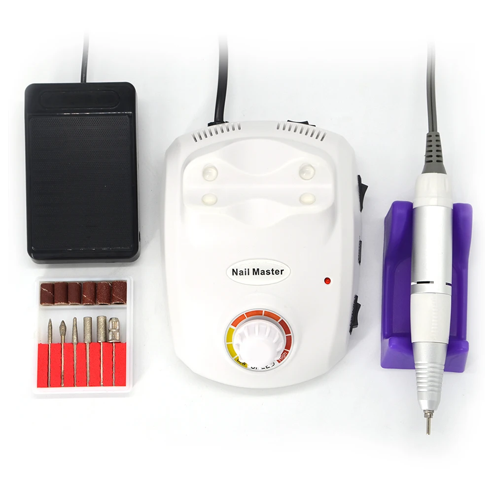 

35000RPM Nail Master Electric Nail Drill Machine Manicure Machine Nail Drill Bit Set Case Anti-scald Handle Nail Tools