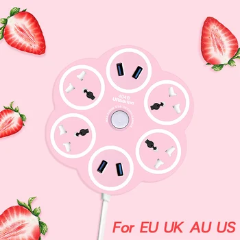 

Urbantin Power supply socket Intelligent USB socket Extender Socket power strip colorful pop socket EU plug US AU UK plug