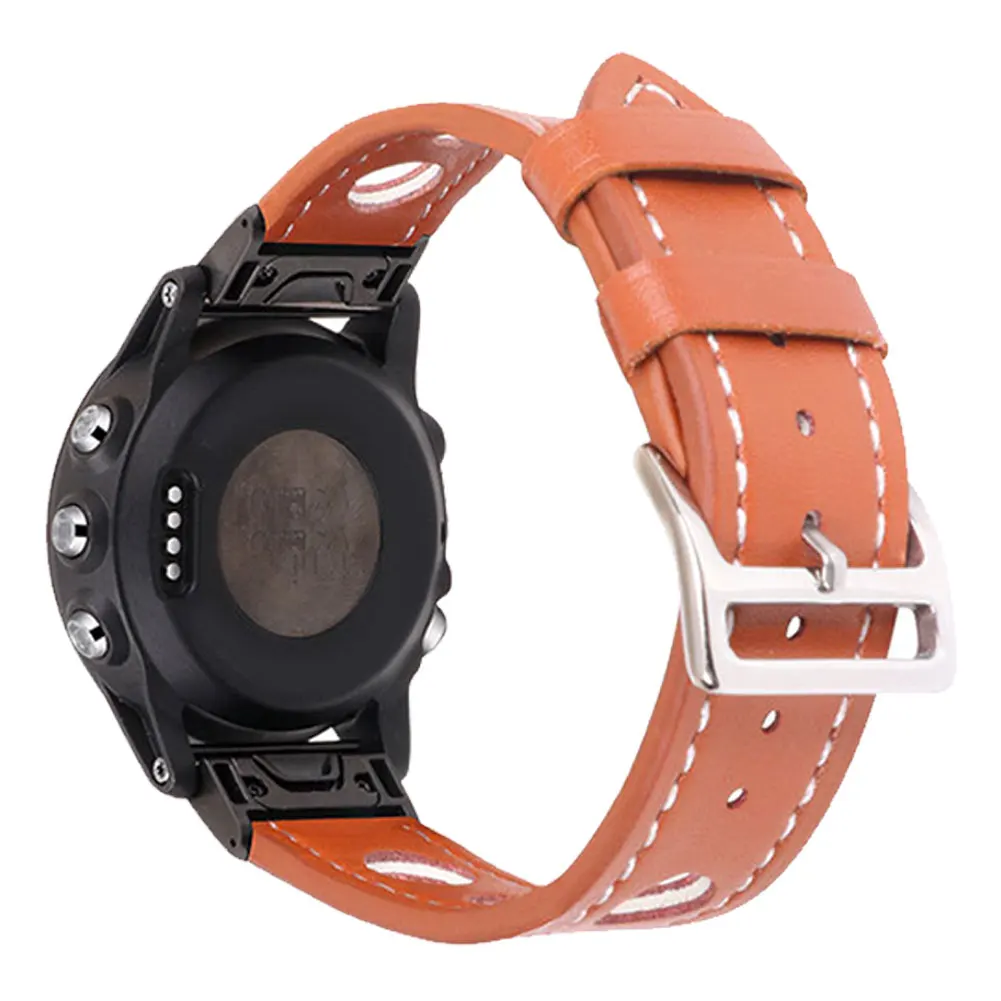 Ремешок для часов из натуральной кожи для Garmin Fenix 5S 6S Pro 5 5X6 6X Plus 3 HR Forerunner 945 935 быстросъемный ремешок для часов