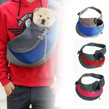 

Pet Puppy Carrier Bag Outdoor Travel Dog Mesh Oxford Sling Tote Pouch MJJ88