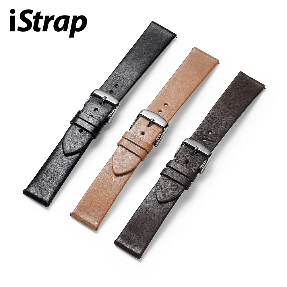 IStrap, новинка, аксессуары для часов, Тонкие Ремешки для наручных часов 18, 19, 20, 2122 мм, ремешок из натуральной кожи для часов DW daniel wellington, ремешок для часов