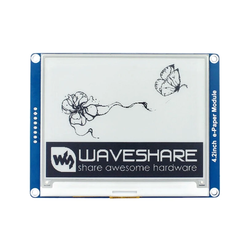 Waveshare 4,2 дюйма E-paper 400X300 E-Ink дисплей модуль дисплей, черный белый без подсветки широкий угол SPI Interace