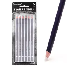  Eraser Pencil, Pen Style, Rubber Revise Details, Highlight Modeling For Manga Design Drawing Art Supplies, Set of 6 