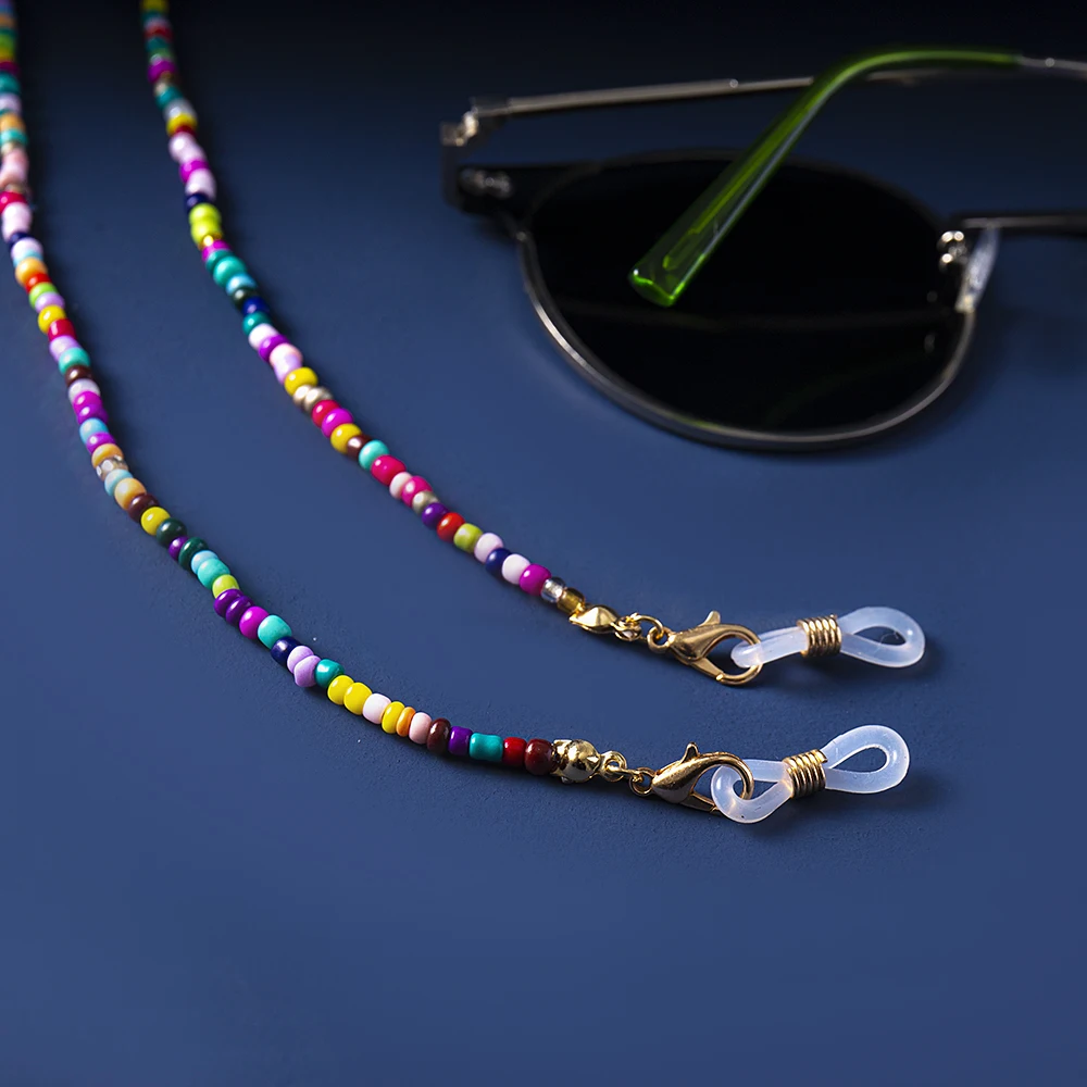 Mode Lesebrille Kette Retro Perlen Brillen Sonnenbrille Spektakel Schnur Neck Strap String Maske Kette Auge tragen – Detail 6