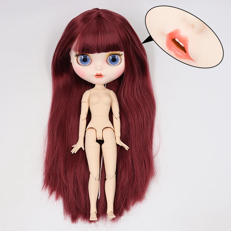 ICY factory шарнирная кукла blyth toy joint body белая кожа пользовательская кукла матовое лицо 30 см - Цвет: S