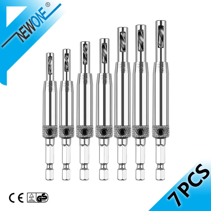 Core Drill Bit Set Hole Puncher Hinge Tapper for Doors Self Centering Woodworking Power Tools furad