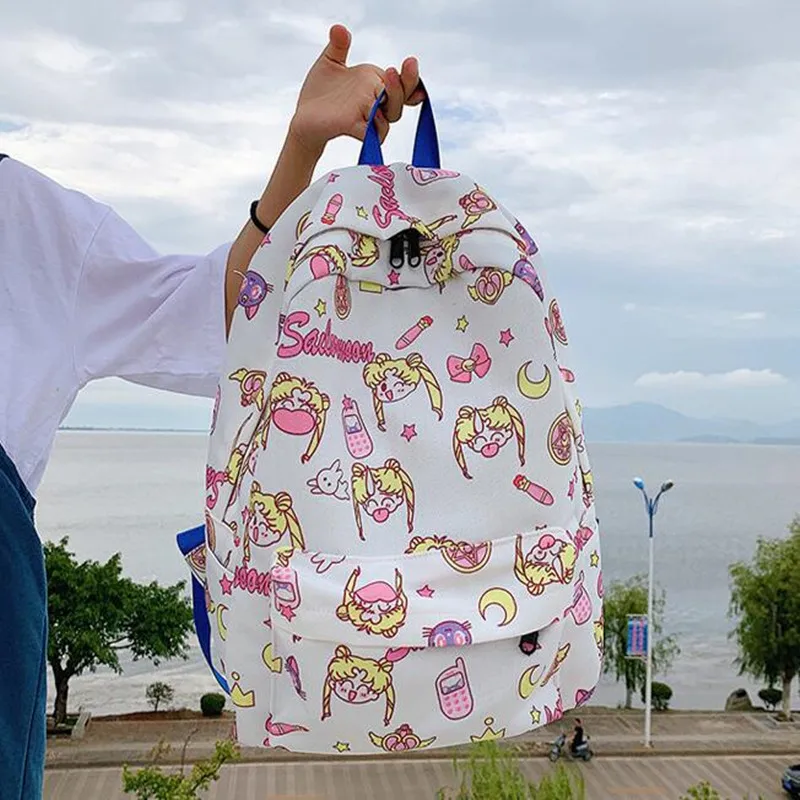 Sailor Moon сумка рюкзак Косплей Аниме плюшевый рюкзак аксессуары для костюма открытый холст рюкзак реквизит