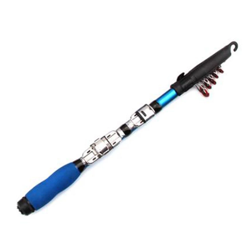 Vara de Pesca Vara de Fibra de Vidro Rotativa Telescópica Mini Sews-1.2m Mar
