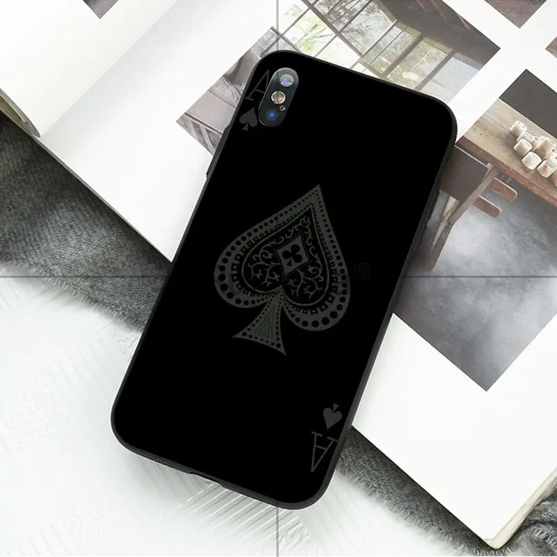 Poker Spades A joker Spades K.