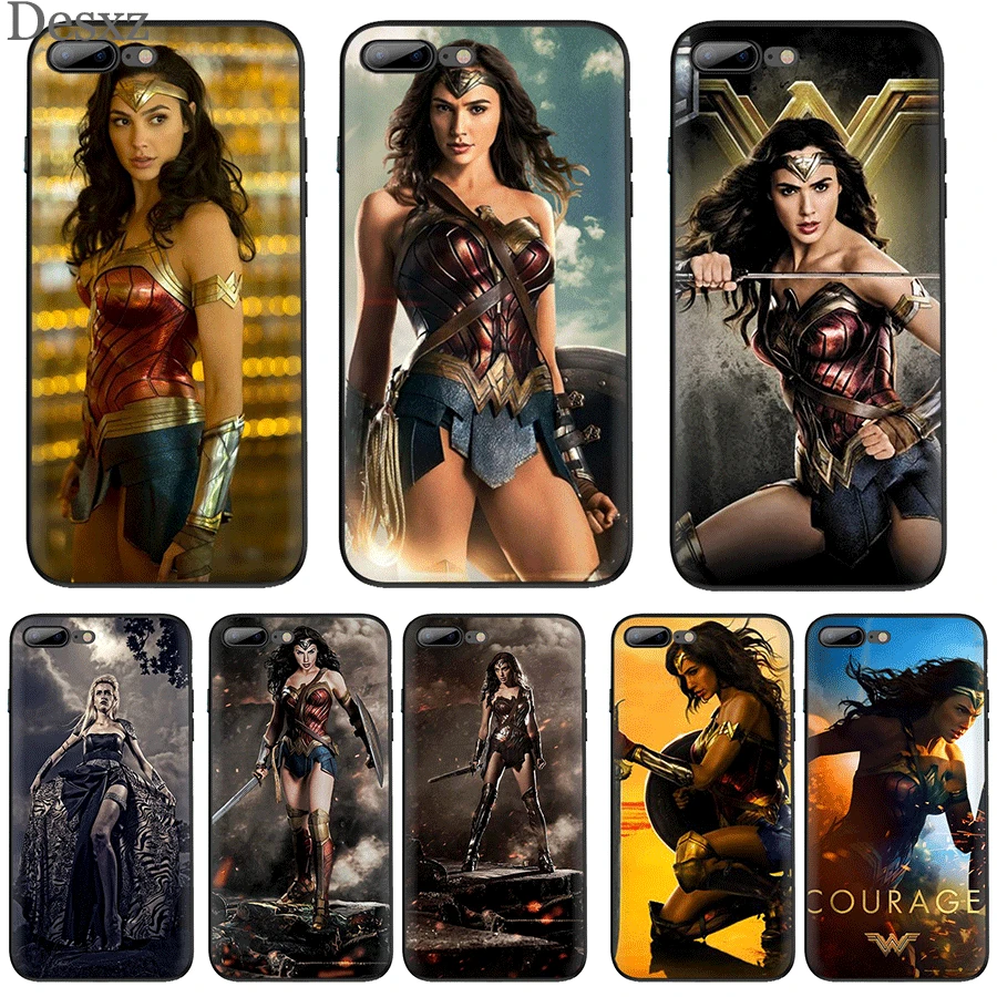 Чехол для телефона Wonder Woman iPhone 7 8 6 6s Plus 11 Pro XR X XS Max роскошная задняя крышка новинка