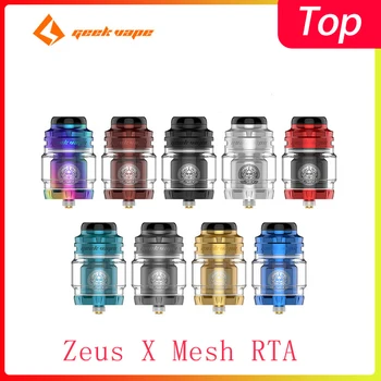 

In stock GeekVape Zeus X Mesh RTA Tank 4.5ml Atomizer Vape Tank Electronic cigarette atomizer With Micromesh coil