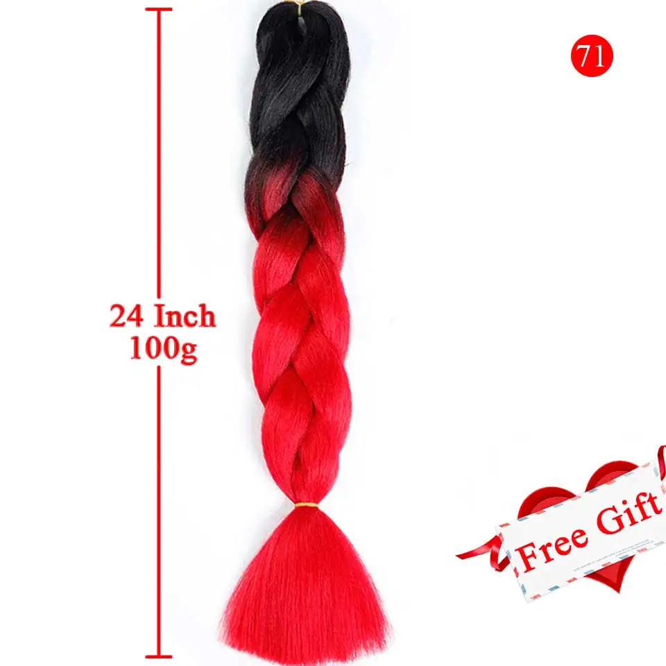 MEIFAN 2" вязанные крючком коробки прически плетение волос покраска методом Омбре пряди волос Наращивание Поддельные волосы для принадлежности для плетения - Цвет: BR02-71
