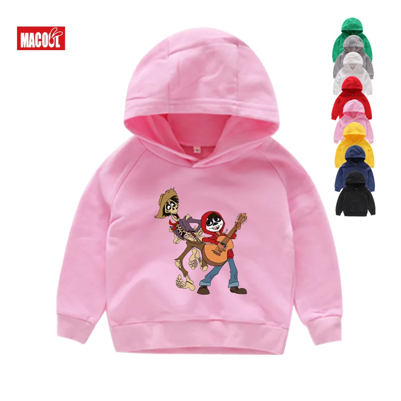 Hoodies7 Свитер; детские толстовки с героями мультфильма «Коко»; детские осенние повседневные топы с длинными рукавами; модная детская одежда для мальчиков - Цвет: Hoodies7
