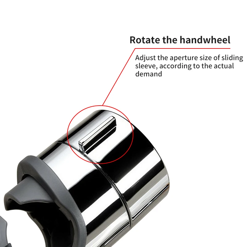 Универсальный 20-25 мм регулируемый ручной держатель кронштейна для направляющей для душа для ползунок для ванной комнаты ABS хромированный