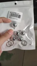POPETPOP-campanas colgantes de 18mm para mascotas, 5 uds., accesorios para mascotas, campanas para gatos y perros, decoración de animales salvajes (plata)