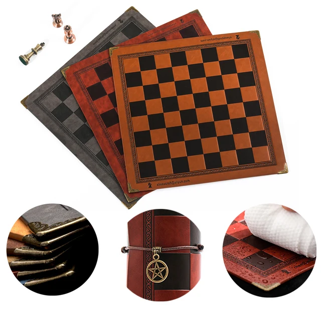 Buy Online Best Quality Leather Board Chess High-end Luxury Table Game 9 Colors Chilean Toy Gift Collection Backgammon  Go Game Large Outdoor Chess Set