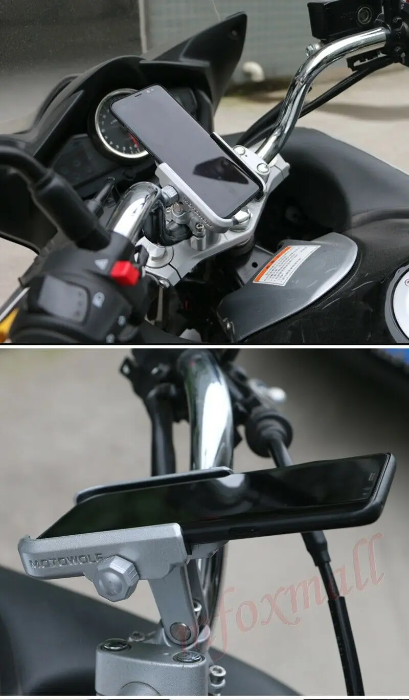 Держатель для мобильного телефона на руль мотоцикла, gps крепление с USB зарядкой, универсальные аксессуары для мотоцикла