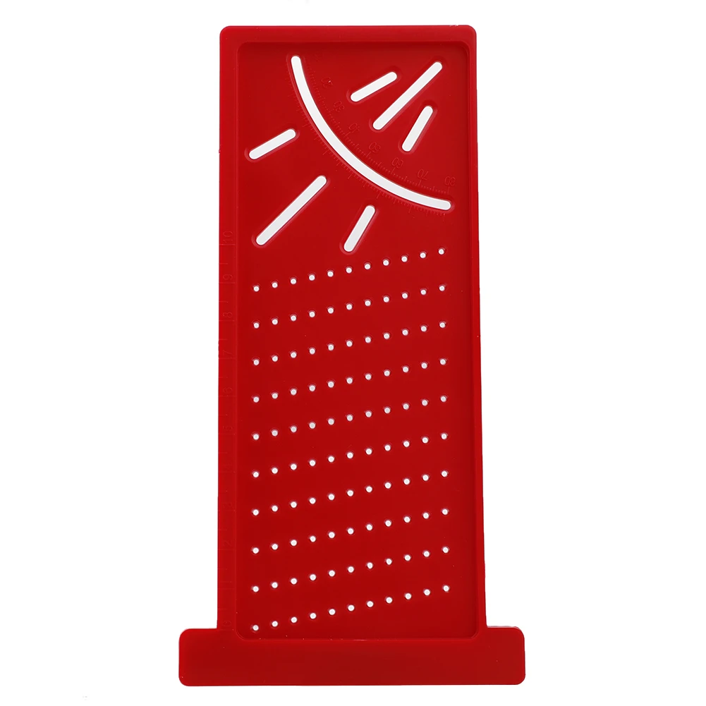 Red Scribe Mark Line Gauge 100 мм Т-образная линейка отверстие Scribing Gauge алюминиевая поперечная линейка деревообрабатывающие столярные измерительные инструменты - Цвет: Red